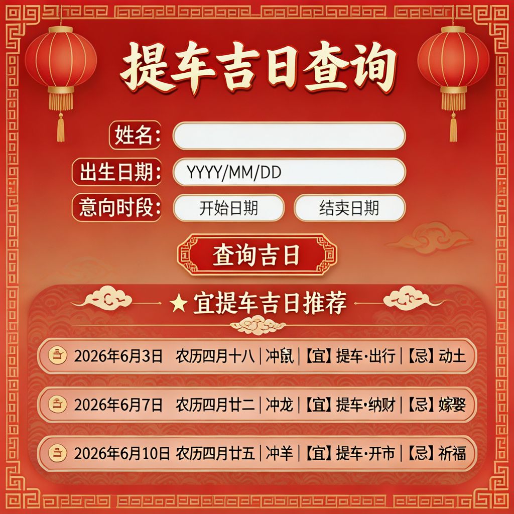 提车吉日APP
